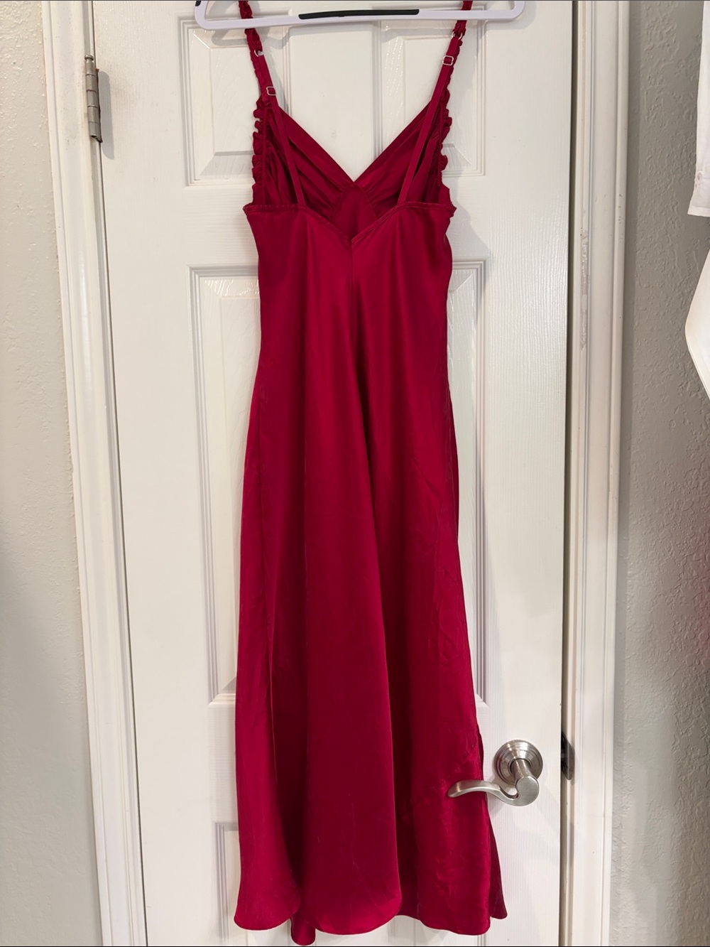 Soma Deep Wine Red Silk Nightgown - Picture 2 of 7